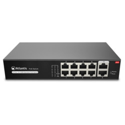  a02_f10p8_120w SWITCH 10P LAN 10/100M ATLANTIS A02-F10P8-120W DI CUI 