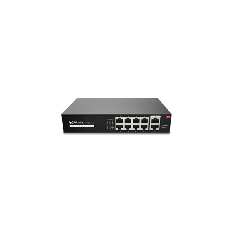  a02_f10p8_120w SWITCH 10P LAN 10/100M ATLANTIS A02-F10P8-120W DI CUI 