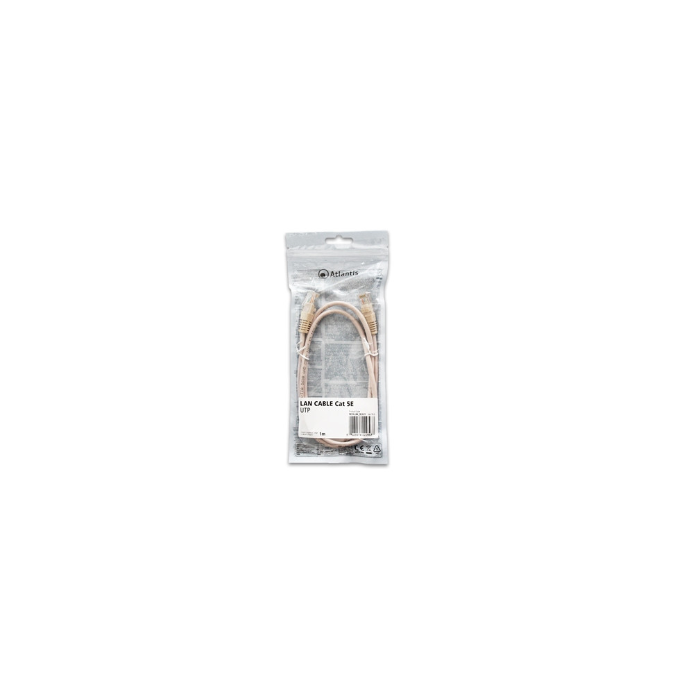  P019-LAN_5E-U-1 NETWORK CABLE CAT.5E-UTP (CABLE PATCH) ATLANTIS P019-L