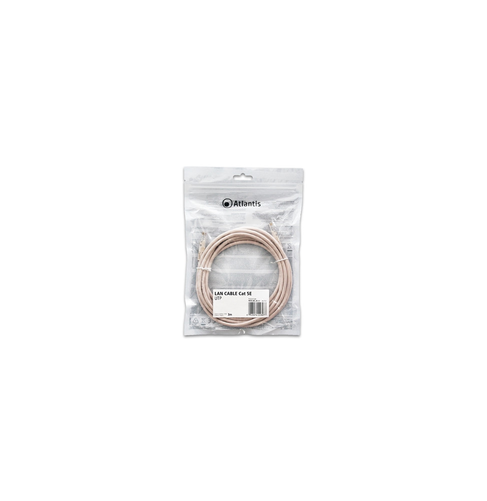  P019-LAN_5E-U-3 KABEL RETE CAT.5E-UTP (KABEL PATCH) ATLANTIS P0