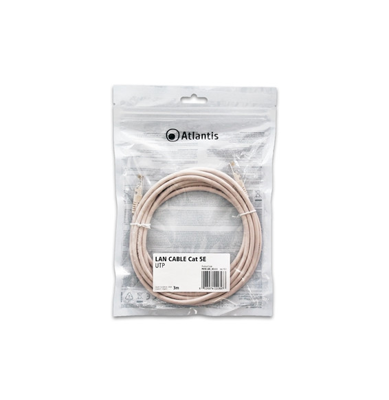  P019-LAN_5E-U-3 KABEL RETE CAT.5E-UTP (KABEL PATCH) ATLANTIS P0