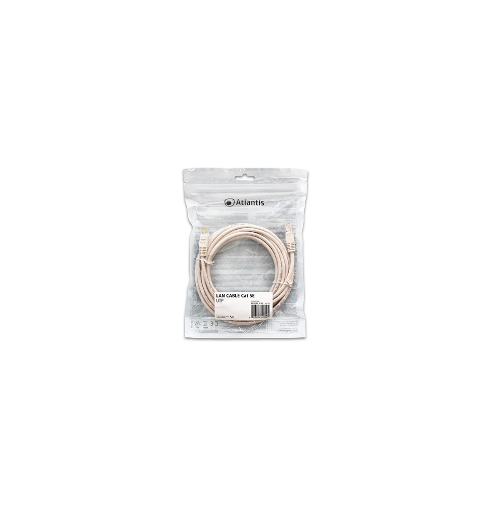  P019-LAN_5E-U-5 NETWORK CABLE CAT.5E-UTP (CABLE PATCH) ATLANTIS P019-L