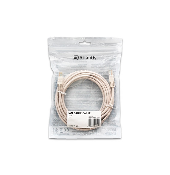  P019-LAN_5E-U-5 NETWORK CABLE CAT.5E-UTP (CABLE PATCH) ATLANTIS P019-L