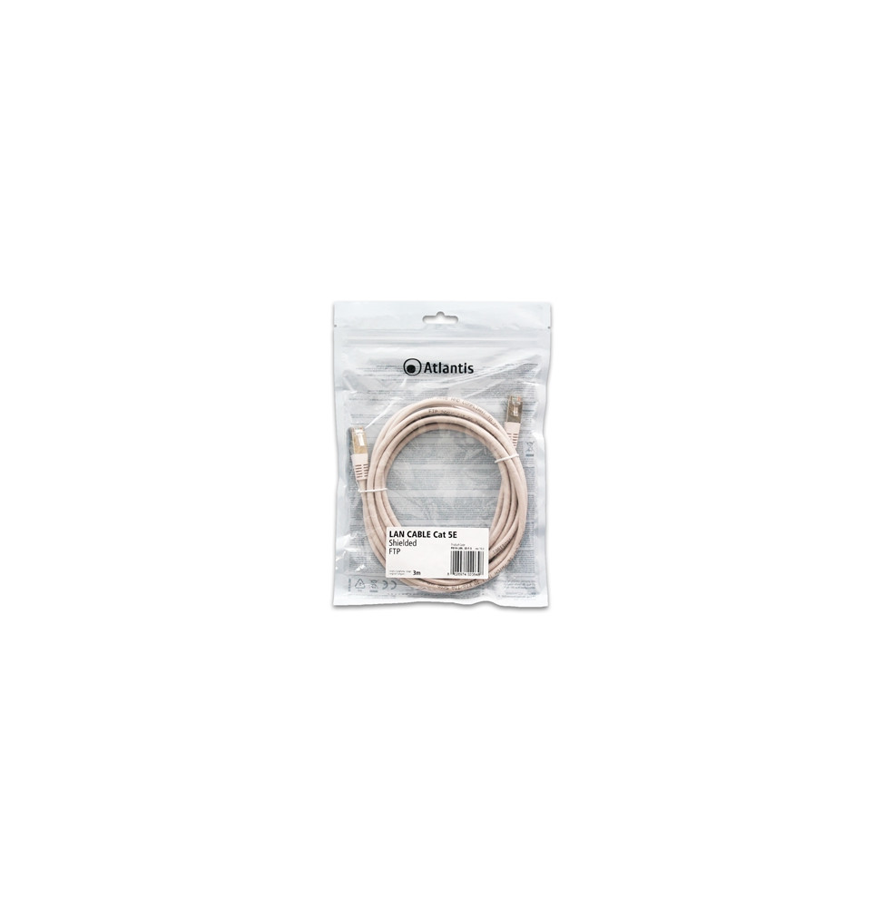  P019-LAN_5E-F-3 NETWORK CABLE CAT.5E-FTP (CABLE PATCH) SCHERMATO ATLAN