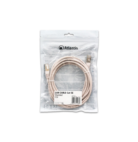  P019-LAN_5E-F-3 KABEL RETE CAT.5E-FTP (KABEL PATCH) SCHERMATO ATLANTIS