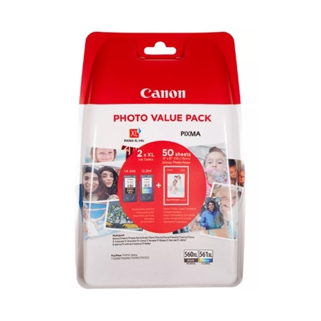 pCANON/p 3712c004 MULTIPACK CANON PG-560XL/CL-561XL PHOTO VALUE 