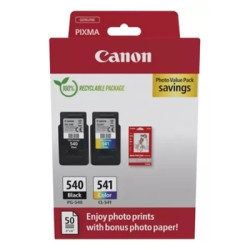 CANON 5225b013 MULTIPACK CANON PG-540 + CL-541 + 50FG CARTA 10X15 5225B