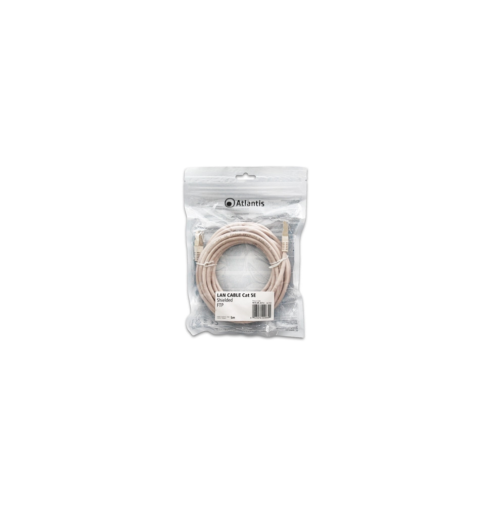  P019-LAN_5E-F-5 NETWORK CABLE CAT.5E-FTP (CABLE PATCH) SCHERMATO ATLANT