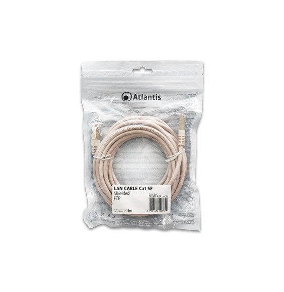  P019-LAN_5E-F-5 CABLE RETE CAT.5E-FTP (CABLE PATCH) SCHERMATO ATLANTIS