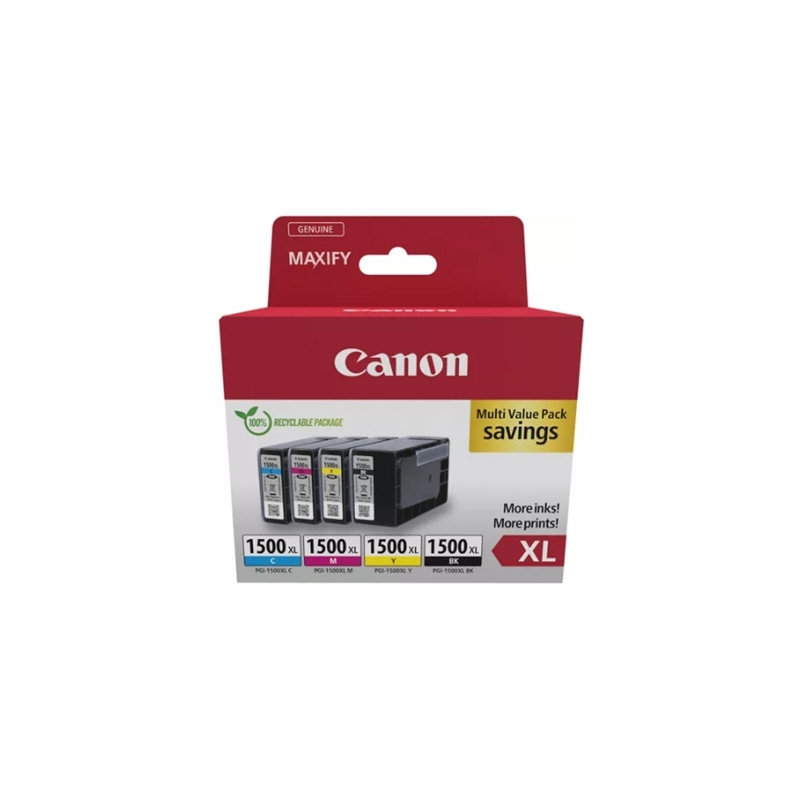 CANON 9182b010 MULTIPACK CANON PGI-1500XL BK/C/M/Y 9182B010 X MB2050 MB