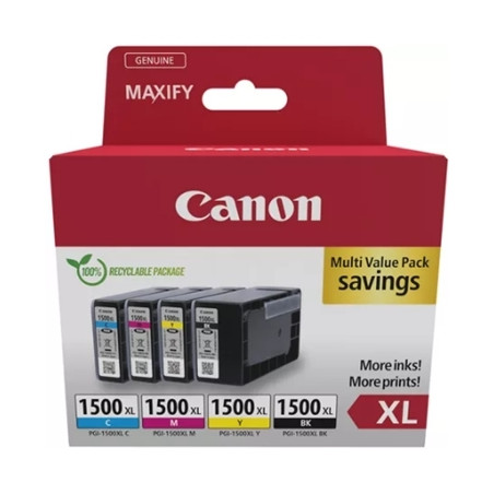 CANON 9182b010 MULTIPACK CANON PGI-1500XL BK/C/M/Y 9182B010 X MB2050 MB