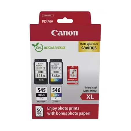 CANON 8286b011 MULTIPACK CANON PG-545XL + CL-546XL + 50FG GP501 8286B01