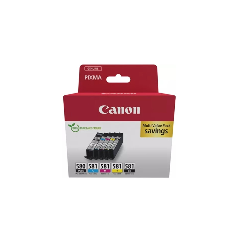 CANON 2078c007 MULTIPACK CANON PGI-580 + CLI-581 BK/C/M/Y/K 5CART 2