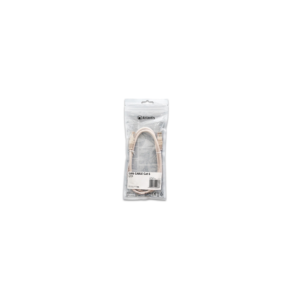  P019-LAN_6-U-1 NETWORK CABLE CAT.6 UTP (CABLE PATCH) ATLANTIS P019-LAN