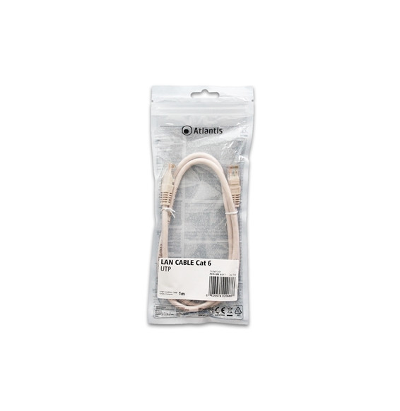  P019-LAN_6-U-1 NETWORK CABLE CAT.6 UTP (CABLE PATCH) ATLANTIS P019-LAN