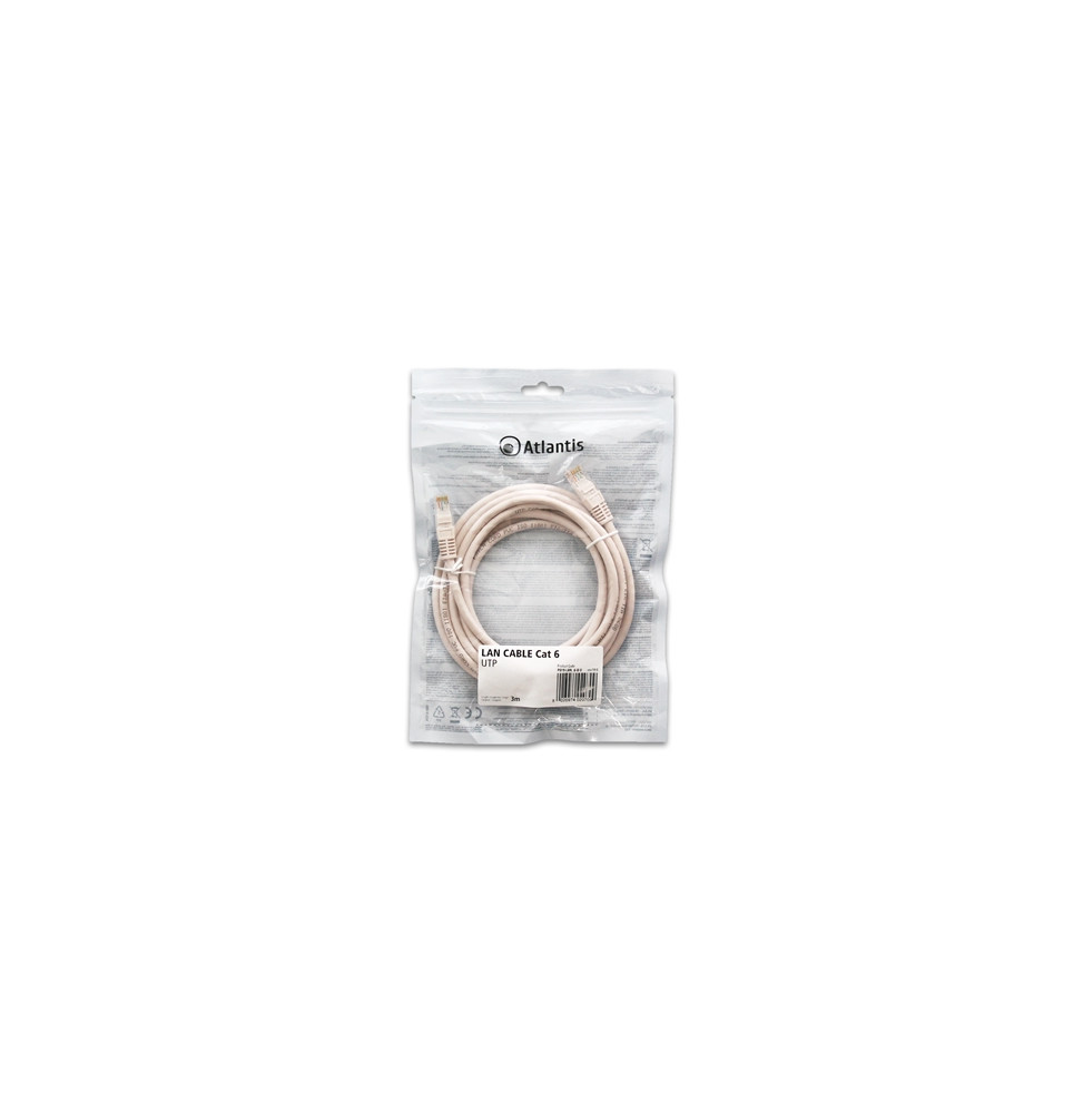  P019-LAN_6-U-3 CABLE RETE CAT.6 UTP (CABLE PATCH) ATLANTIS P019-LAN_6-