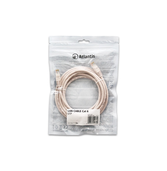  P019-LAN_6-U-3 KABEL RETE CAT.6 UTP (KABEL PATCH) ATLANTIS P019-LAN_6-