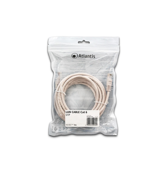  P019-LAN_6-U-5 NETWORK CABLE CAT.6 UTP (CABLE PATCH) ATLANTIS P019-LAN