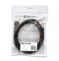  P019-HDMI_20-2 CABLE HDMI 2.0 ATLANTIS P019-HDMI_20-2 -RAME - SCHERMA