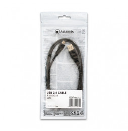  P019-UB2-AMMM-1 CABLE USB2.0 A-MICRO B M/M 1MT  ATLANTIS P019-UB2-AM