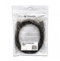  P019-UB2-AAMF-5 C?BLE PROLUNGA USB2.0 AA M/F 5MT  ATLANTIS P019-