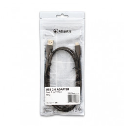  P019-UB2-ACMM-1 ADATTATORE USB2.0 A/TYPE-C M/M 1MT ATLANTIS P019-UB2-