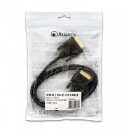  P019-DVI-D-MM-1 CABLE DVI-D (18+1) 2.0 MM 1MT ATLANTIS P019-DVI-D-