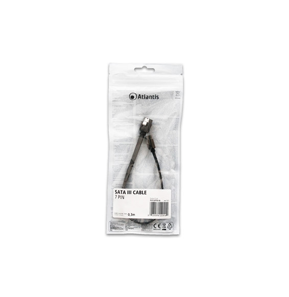  P019-SATA3-03 CABLE SATAIII 7PIN 0.30MT ATLANTIS P019-SAT