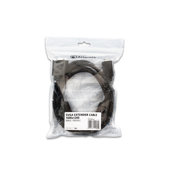  P019-SVGA-MF-2 CABLE PROLUNGA SVGA 2048X1152 MF 2MT ATLANTIS P019-SVGA