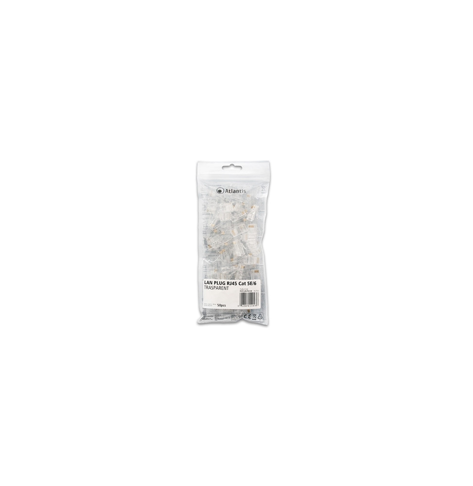  P019-LAN-PLG-50 CONNETTORE PLUG CAT.5E ATLANTIS P019-LAN-PLG-