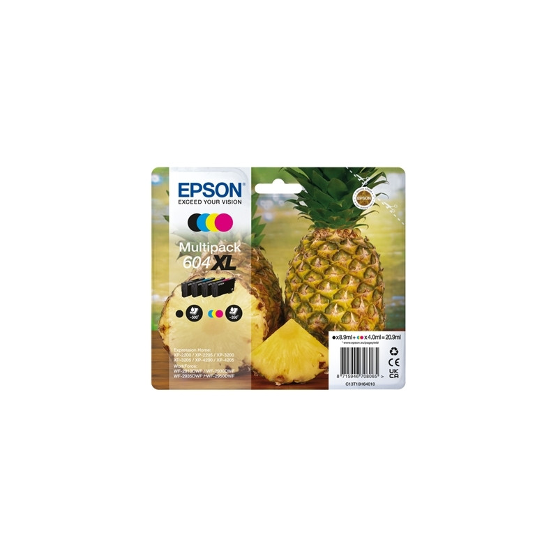 pEPSON/p c13t10h64010 MULTIPACK EPSON 604XL "ANANAS" C13T10H64010 4COL X