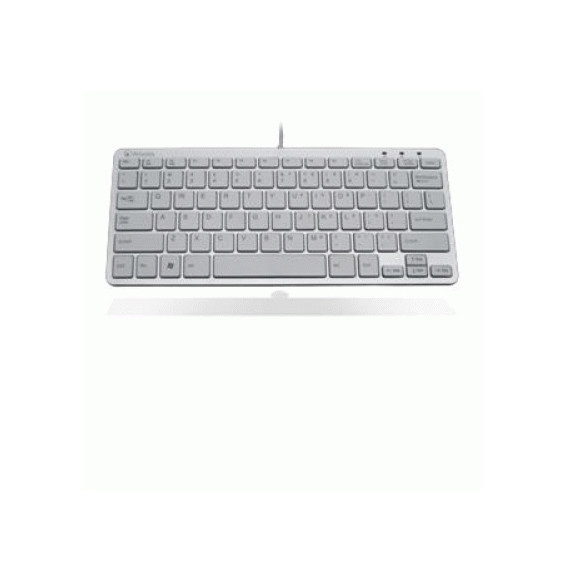  86.182 TASTIERA USB ATLANTIS P013-LK-8840-U ULTRASLIM SILVER/BIANCA 