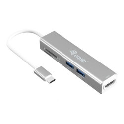 pEQUIP/p 133480 ADATTATORE MULTIFUNZIONALE EQUIP 133480 USB-C 5 IN 1- EA