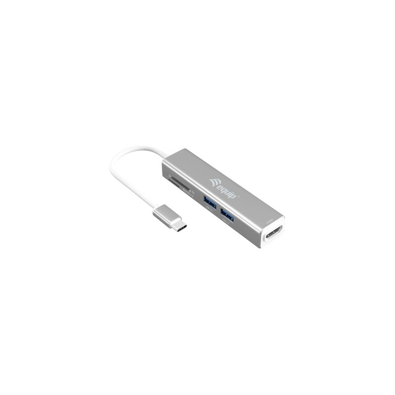 pEQUIP/p 133480 ADATTATORE MULTIFUNZIONALE EQUIP 133480 USB-C 5 IN 1-