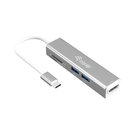 pEQUIP/p 133480 ADATTATORE MULTIFUNZIONALE EQUIP 133480 USB-C 5 IN 1-