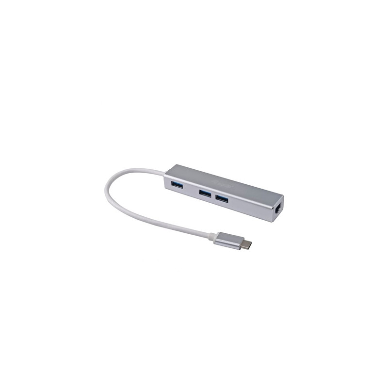 pEQUIP/p 133481 HUB EQUIP 133481 USB-C A 3P USB3.0 CON ADATT. GIGABIT