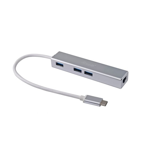 pEQUIP/p 133481 HUB EQUIP 133481 USB-C A 3P USB3.0 CON ADATT. GIGABIT