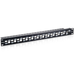 pEQUIP/p 769324 PATCH PANEL 24-PORTE KEYSTONE CAT.6A EQUIP 769324 SCHERM