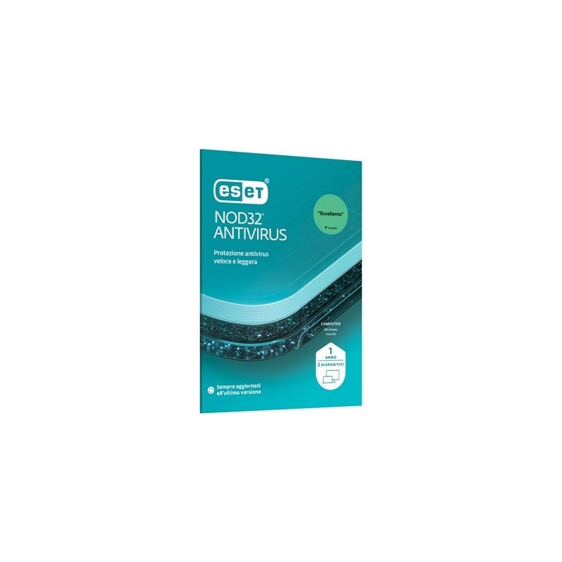 pESET/p eavh_n1_a2_box ESET SLIMBOX NOD32 ANTIVIRUS - 2 UTENTI EAVH-N