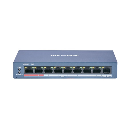  301801293 SWITCH 8P LAN 10/100M HIKVISION DS-3E0109P-E/M DESKTOP 8