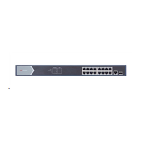  301801378 SWITCH 16P LAN GIGABIT HIKVISION DS-3E0518P-E 16P POE + 