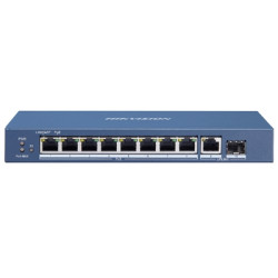  301801423 SWITCH 8P LAN GIGABIT HIKVISION DS-3E0510P-E/M 8P POE + 