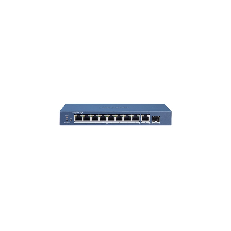  301801423 SWITCH 8P LAN GIGABIT HIKVISION DS-3E0510P-E/M 8P POE + 