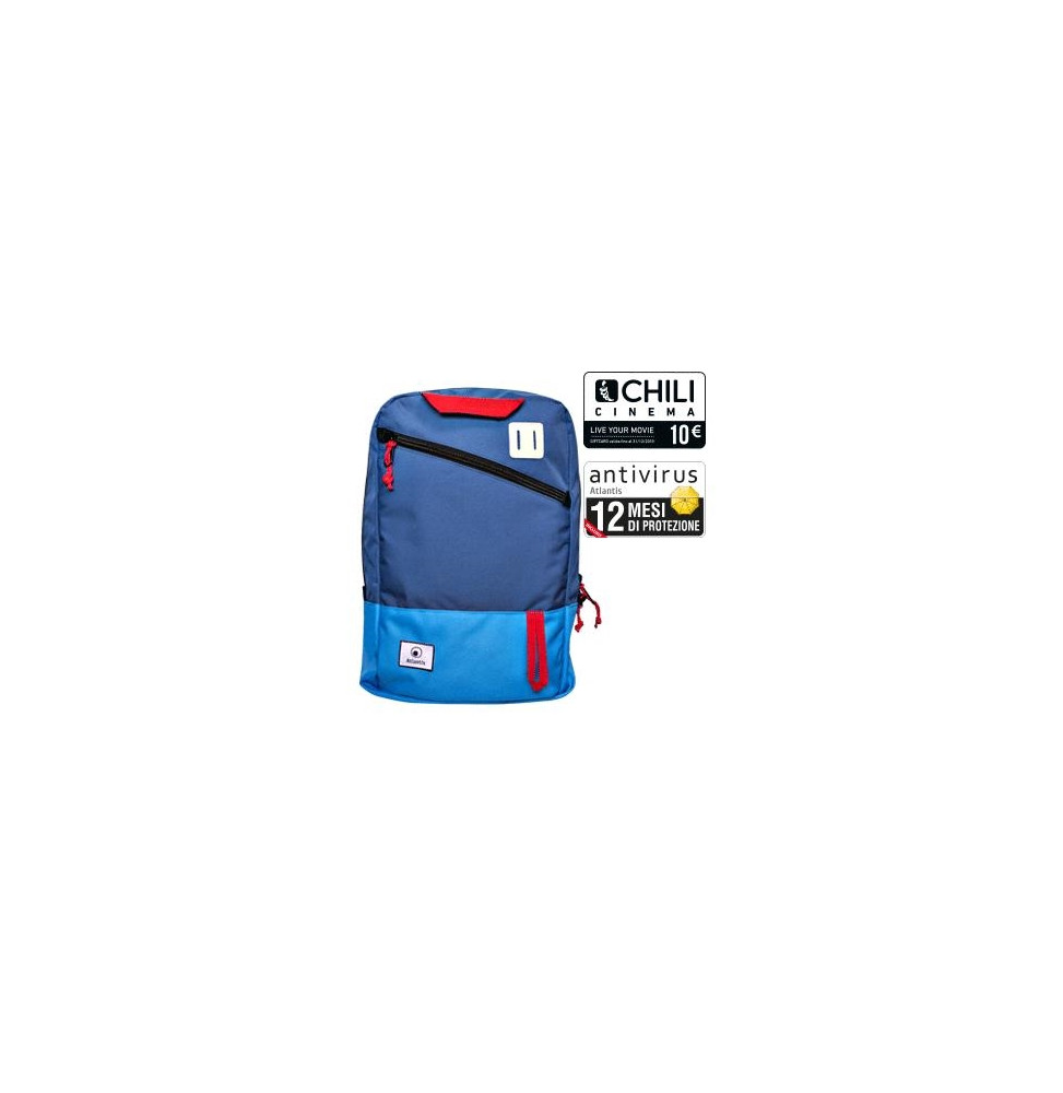  P004-BP1340-D BORSA ZAINO NB 15.6" ATLANTIS P004-BP1340-D MOD.ELBA- BLU/