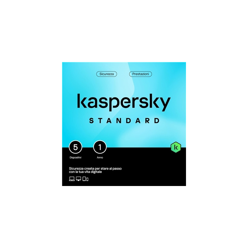 pKASPERSKY/p kl1041t5efs_env KASPERSKY SLIMBOX STANDARD  5 DISPOSITIVI 