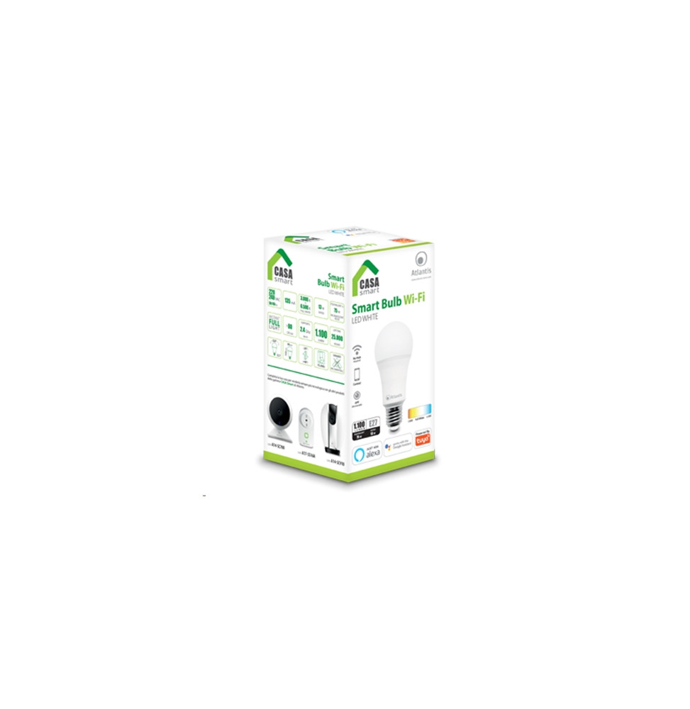  A17-SB13-W LAMPADA SMART BULK WI-FI 13W (E27) ATLANTIS A17-SB13-W BI