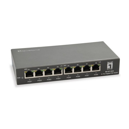  gep_0823 SWITCH 8P POE GIGABIT LEVELONE GEP-0823120W - 802.3AT/AF FINO