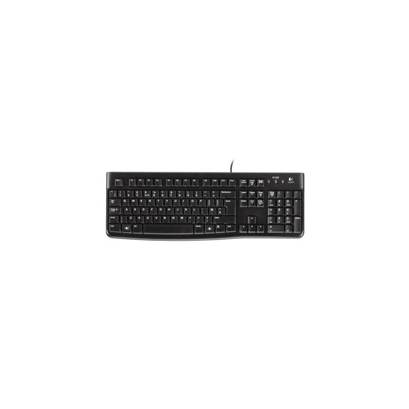 pLOGITECH/p k120 TASTIERA LOGITECH OEM K120 USB NERA LAYOUT US P/N 920-