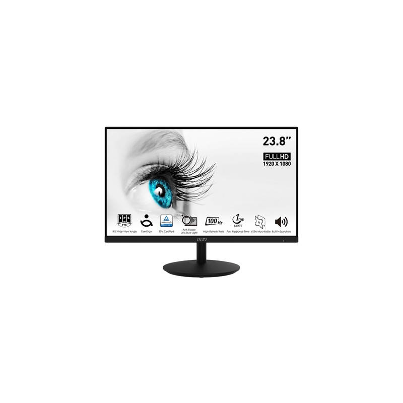  pro_mp242a MONITOR MSI PRO MP242A 23.8"IPS AG FHD 169 MM 10001 1MS 100H