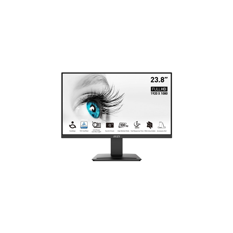  pro_mp2412 MONITOR MSI PRO MP2412 23.8" VA AG FHD 169 40001 1MS 100HZ 